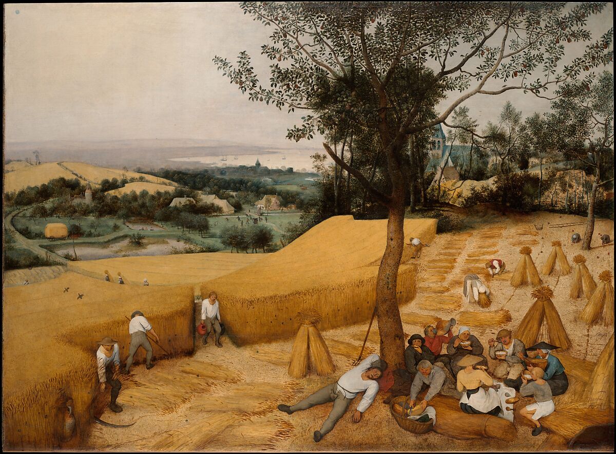 The Harvesters, Pieter Bruegel the Elder Netherlandish, Oil on wood
