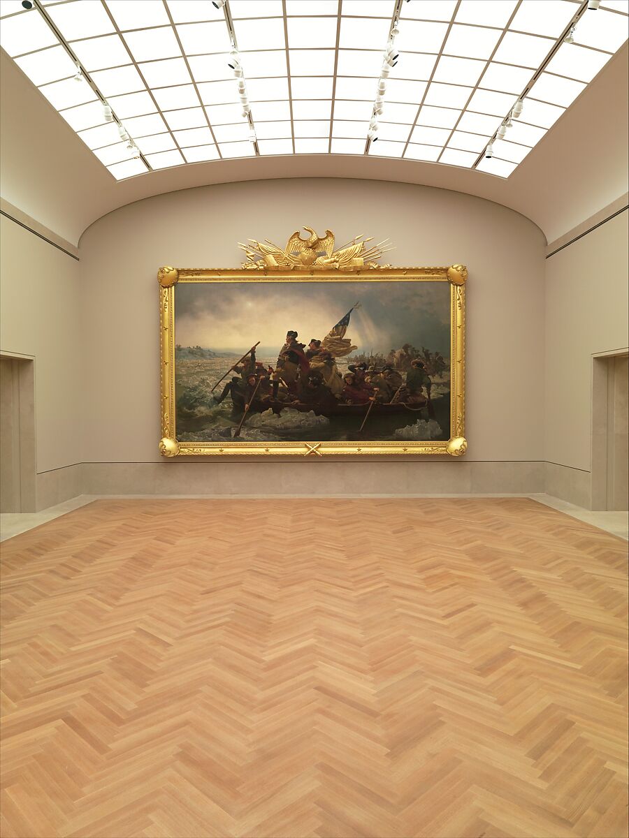 Washington Crossing the Delaware, Emanuel Leutze (American, Schwäbisch Gmünd 1816–1868 Washington, D.C.), Oil on canvas, American