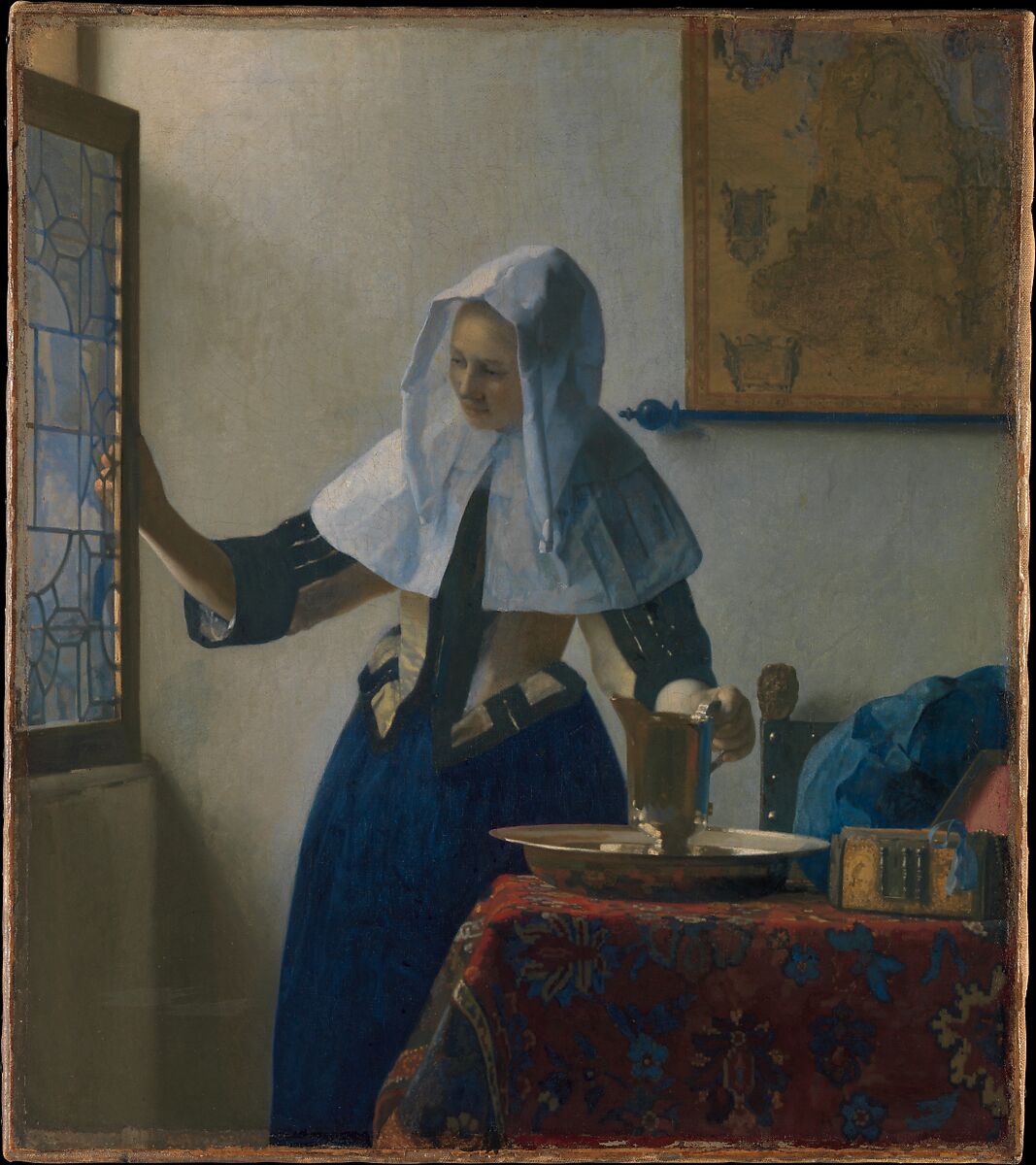 Young Woman with a Water Pitcher, Johannes Vermeer Dutch, Oil on canvas
